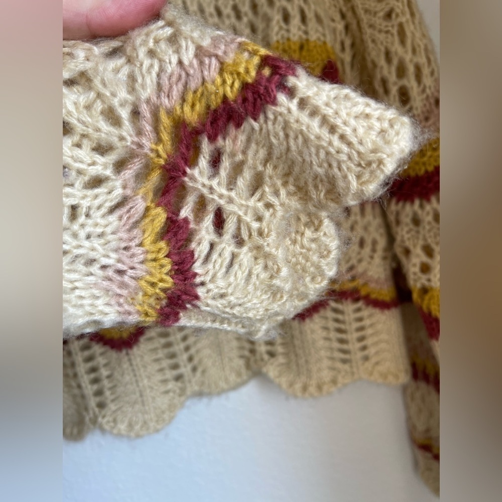 Alya Knit Sweater Color Block Pullover